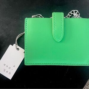 Vibrant Green Leather Crossbody Bag